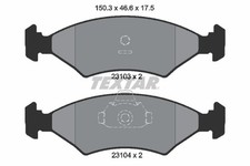 TEXTAR Bremsbelagsatz Scheibenbremse 2310301 für 121 MAZDA FORD ESCORT FIESTA 2