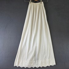 Vintage Vanity Fair White Maxi Half Slip Lace Trim 5064 Small Fits 20-24" Waist