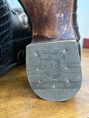 ❤️ Botas de Colección Don Cuco’s Vaquero Occidental Personalizadas Piel de Cocodrilo EE. UU. 12 - Imagen 8 de 17