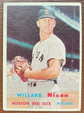 1957 Topps #189 Willard Nixon, Boston Red Sox VG