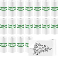 18 Rolls Mini Thermal Printer Sticker Paper, High-Contrast Sticker Paper