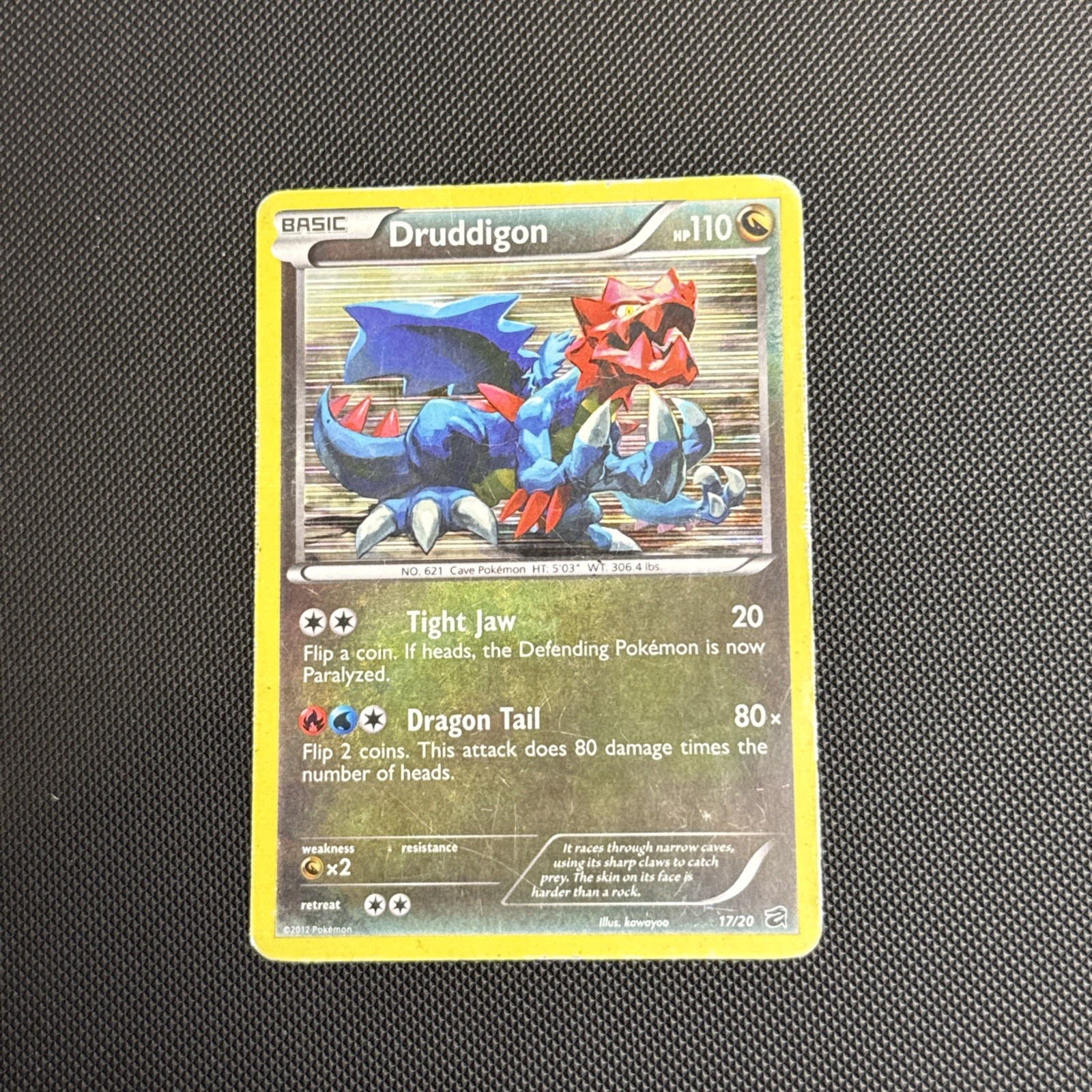 Pokemon TCG Druddigon 17/20  Holo