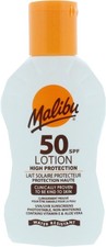 Malibu Sun SPF 50 Lotion, Very High Protection Sun Cream, Water Resistant 100ml