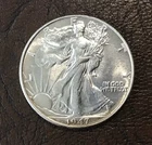 1947 Walking Liberty Half Dollar, 90% Silver, Free Shipping.