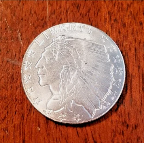 Incuse Indian 1/4 oz  .999 Fine Silver BU