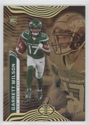 2022 Illusions Trophy Collection Bronze /499 Garrett Wilson #77 Rookie RC 0fz3