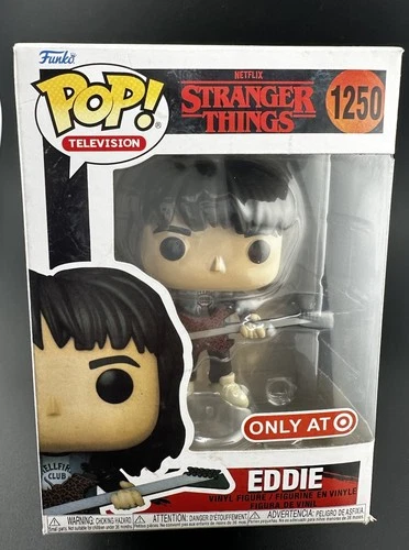 FUNKO POP STRANGER THINGS EDDIE #1250 TARGET EXCLUSIVE
