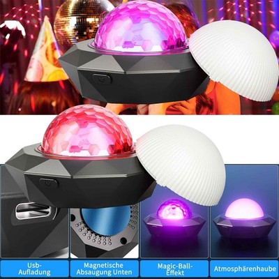 2x LED Strobe Discokugel Lichteffekt RGB USB Bühnenbeleuchtung Party Show UKing