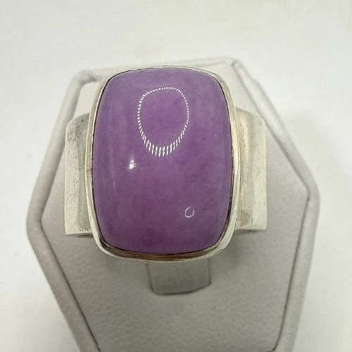 STUNNING .925 Vintage Sterling Silver Estate Ring Size 8.75 with Purple Stone