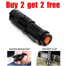 LED Tactical Flashlight Military Grade Torch Small Super Bright Handheld Light