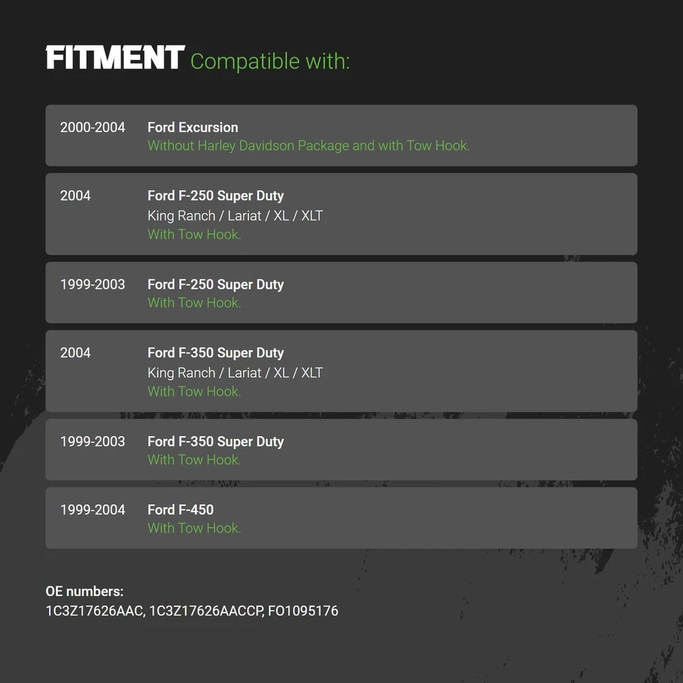 Bumper Valance For Ford Excursion 2000-2004 Front Upper 1C3Z17626AAC - Image 2 of 3