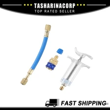 Universal Piece of 1 Car AC Oil Dye Injectors Kit 30ml/1 Oz HVAC Manual Compress