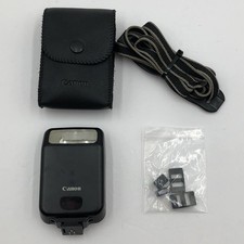 Canon Speedlite 160E Flash Tested And Working w/ Case And Strap OEM