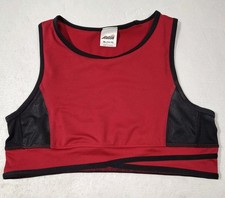 Avia Girls Studio Active Sports Bra in Cranberry Kiss and Black XL Size 14-16