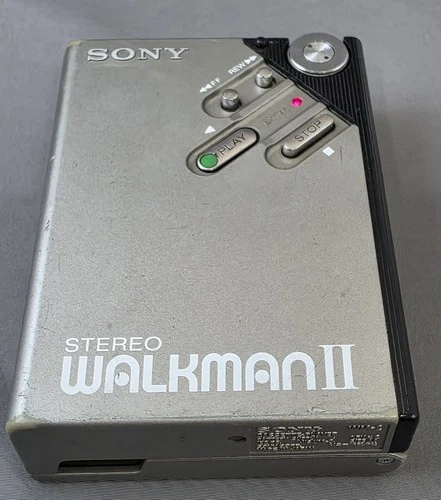 Sony Walkman II WM-2 Cassette Player FOR PARTS/REPAIR Powers On Vintage Tested