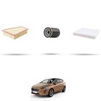 Hoffcar Wartungsset - 3 Filter Kompatibel Mit Ford Fiesta VII 1.0 Ecoboost 10