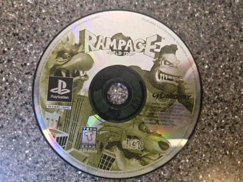 Rampage World Tour (PlayStation PS1) Game Disc Only