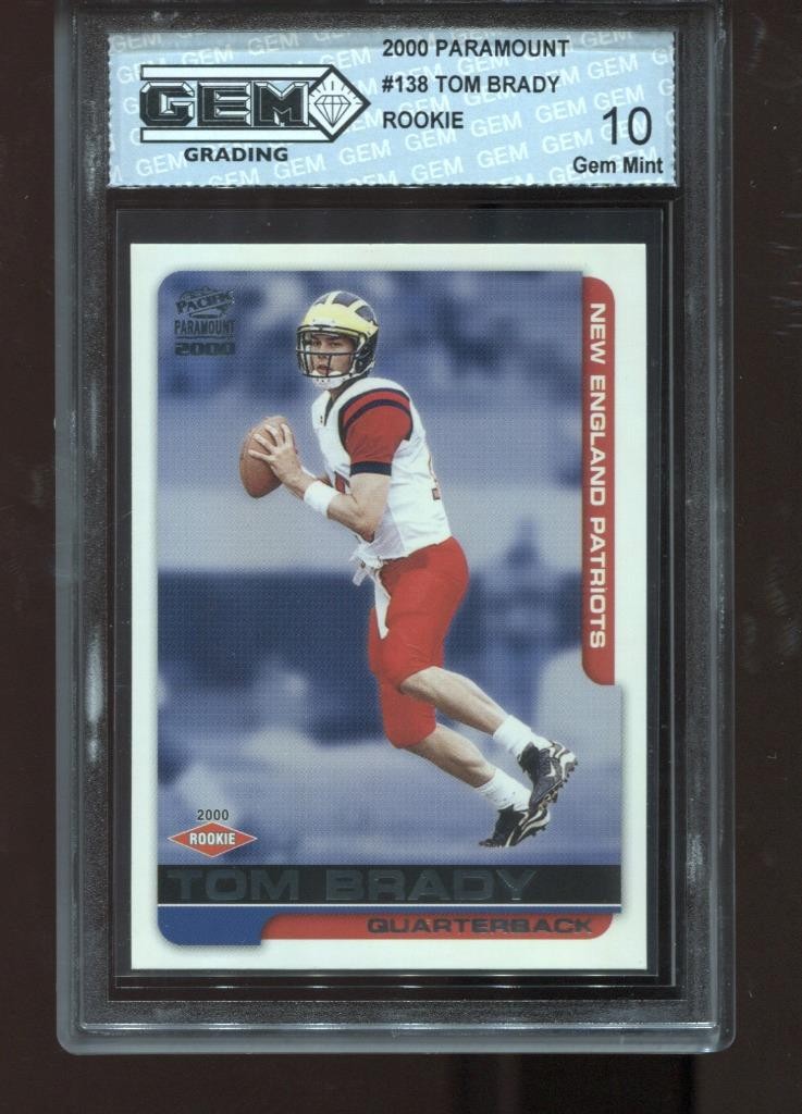 Tom Brady 2000 Pacific Paramount #138 Base Price Guide - Sports