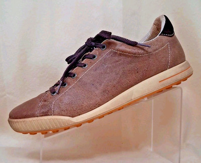 ECCO Hydromax Hybrid Brown Leather Lace Up Spikeless Golf Shoe Sneaker 45 US 11