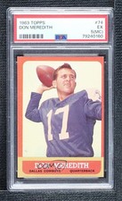 1963 Topps Don Meredith #74 PSA 5 3hd