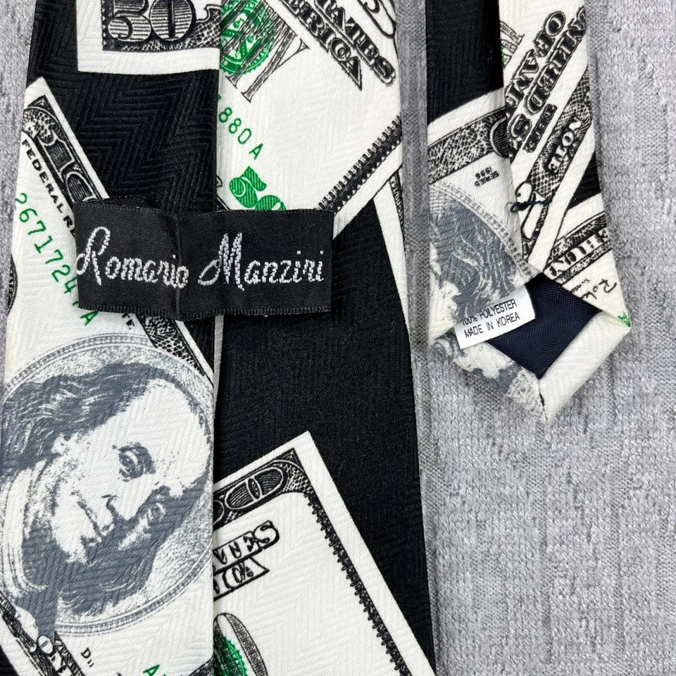 Billetes de $100 moneda Romario Manzini 58X4 corbata impresión dinero proxeneta Wall Street Foto 3 de 3