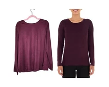 Athletic Works Long Sleeve Core Tee in Purple Size XL New With Tags