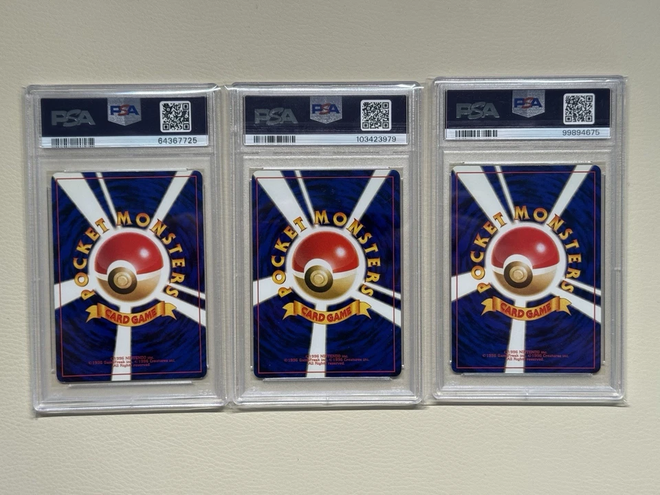 Pokemon TCG - Japanese Base Set Charizard Blastoise Venusaur Holo #6 #9 #3 PSA 8 - Image 2 of 2