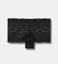 Women's Torrid Black Lace Curve Cheeky Underwear Size 00 NEW