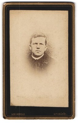 Photograph Seb. Herald, Kitzbühel, portrait of a middle-aged clergyman  