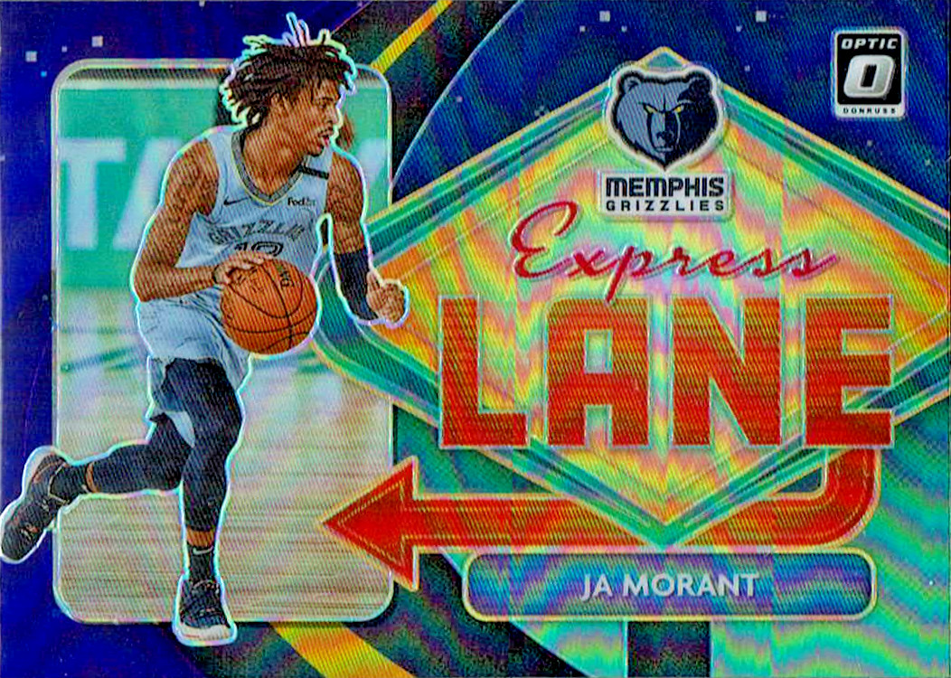 2020-21 Panini Donruss Optic - Express Lane Ja Morant #1 Purple Prizm
