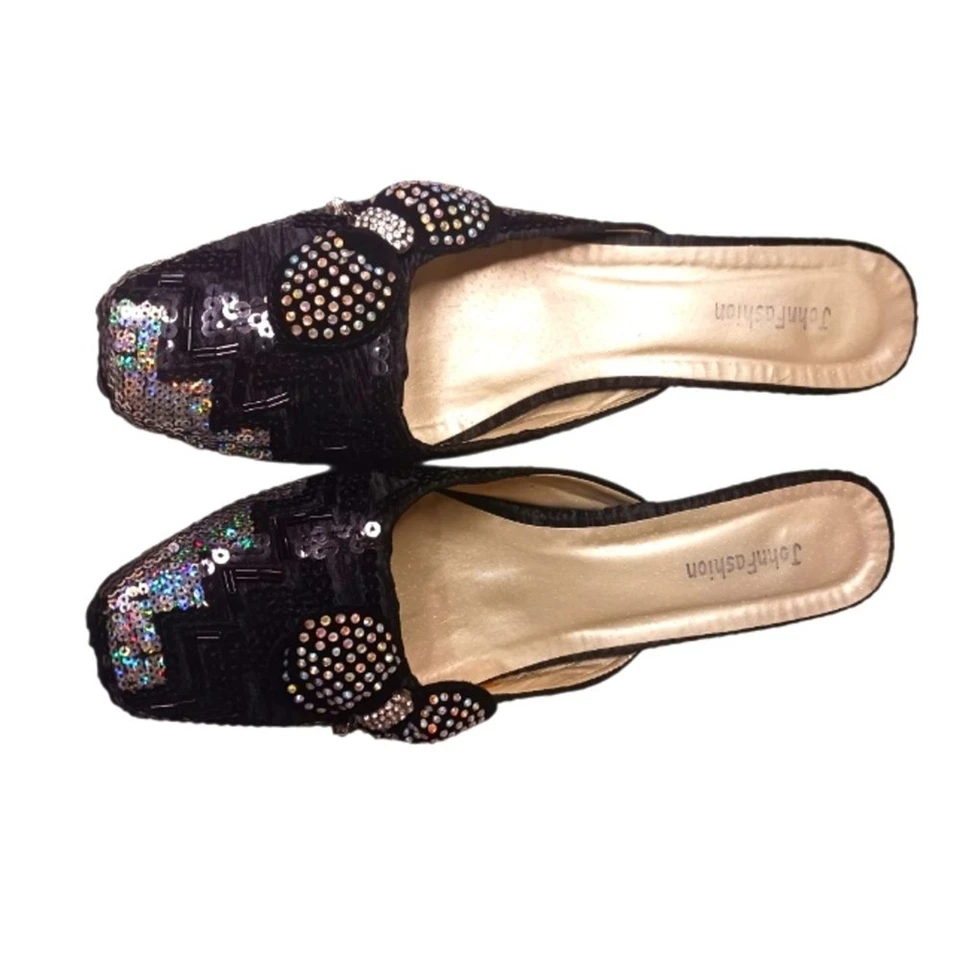 John Fashion Fancy Women's Evening Shoes Rhinestones & Sequines. 11 - Image 3 of 4