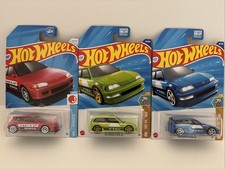 Hot Wheels Lot Of 3 JDM Honda Civic - EF EG Hatch