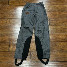 Harley-Davidson Pants Size Small Gray Black Waterproof Rain Motorcycle Stirrups