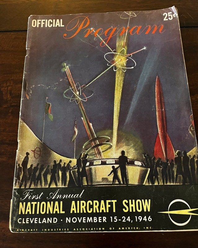 Vintage First Annual National Aircraft Show Official Program, Cleveland 1946