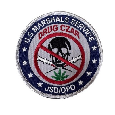 US Marshals Service Drug Czar Patch Embroidered 3.5'' Color JSD OPO Badge Sheriff