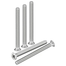 M3.5-0.6x35 Flat Head Machine Screws -30pcs -304 Stainless Steel -Silver