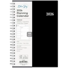 Blue Sky 2026 Weekly and Monthly Planner Calendar, January - December, 5"x 8" in