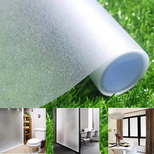 Privacy Frosted Glass Sticker Self-adhesive Window Film Bathroom Toilet Office
