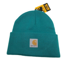 Carhartt Youth Knit Beanie Teal Blue AH8992 Cuffed Watch Hat NWT