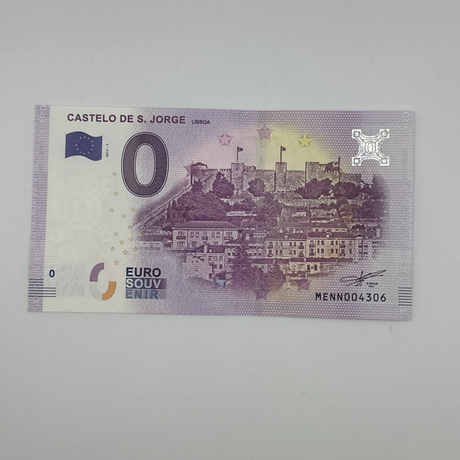 Billet Zéro 0 € Euro Touristique / Souvenir 2017-1
