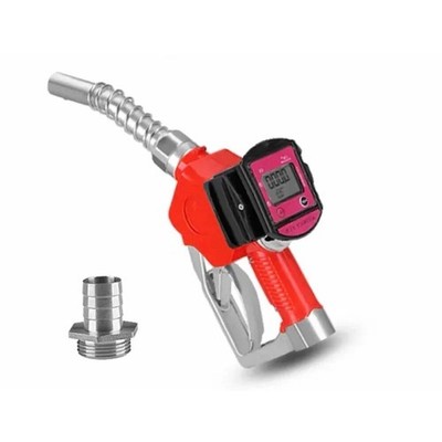 K28 Digital Flow Meter Fueling Nozzle Diesel Kerosene Gasoline Fuel Gun