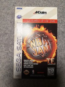 NBA Jam T.E. (Sega Saturn, 1995) Disc & Manual Only T&W