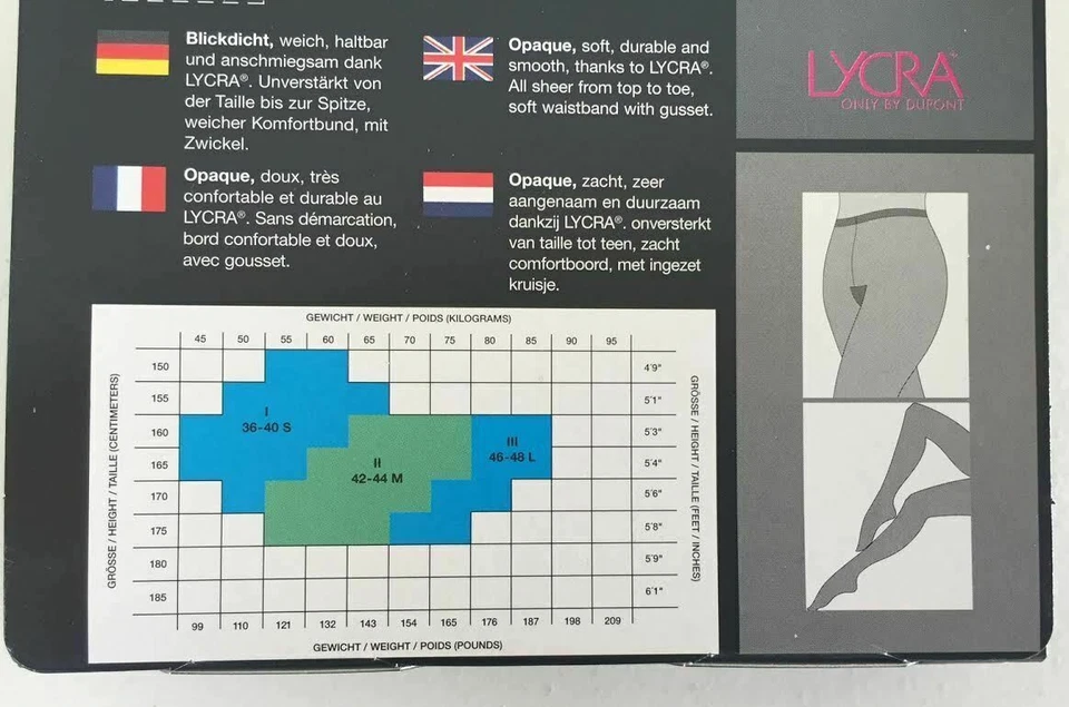 5x Feinstrumpfhose Damenstrumpfhose Strumpfhose 60 DEN Schwarz Größe 36-40 - Bild 3 von 3