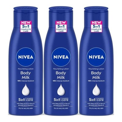 Nivea 5-in-1 Nourishing Lotion - Body Milk Complete Care, 6.76oz (Pack of 3)