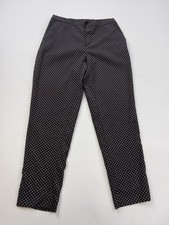 Banana Republic Pants Womens 6 Black Hayden Crepe Geometric Elastic Waist Dress