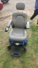 Blue golden electric wheelchair