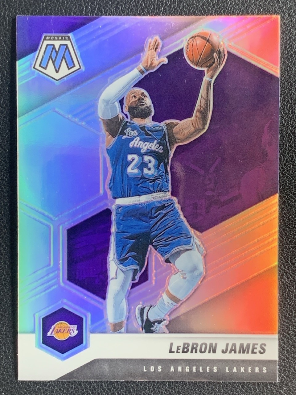 Lebron James 2020-21 Panini Mosaic Silver Prizm #81
