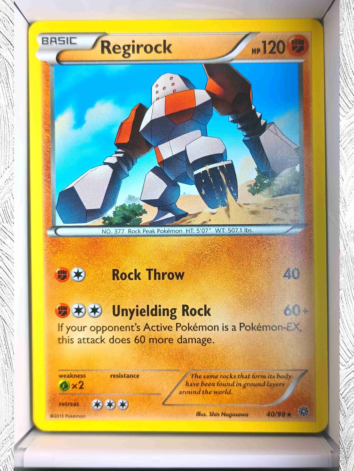 Regirock 40/98 2015 English XY Ancient Origins