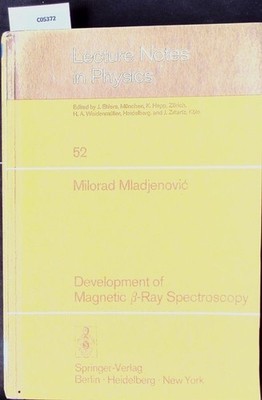 Development of Magnetic Emphasis Type=''Italic''>[beta]-Ray Spectroscopy. Lecture