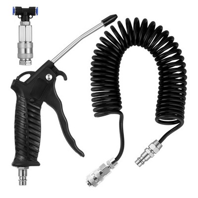 Fippy Truck Air Duster Gun with 5 Metre Recoil Hose, Seat Blow Black 